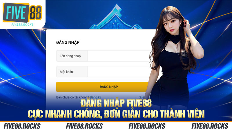 Hội viên thực hiện quy trình đăng nhập FIVE88 vào đường link mới nhất