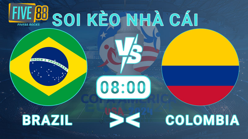 Soi kèo nhà cái Brazil vs Colombia, 8:00 - 3/7 Copa America 2024